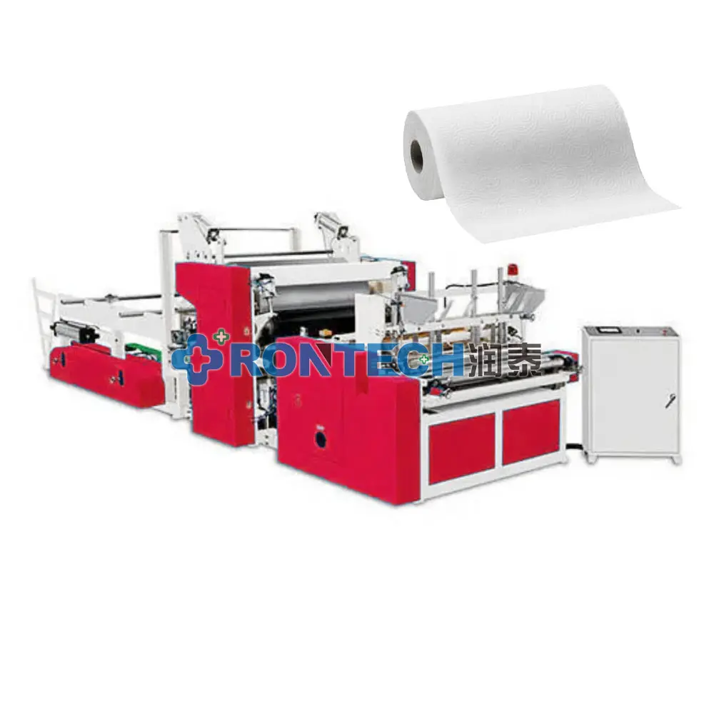 Multifunctional डिस्पोजेबल गैर बुना कपास सफाई Wipers बनाने की मशीन कागज घुमावदार slitting मशीन