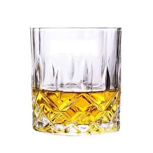 Produttore di bicchieri da whisky all'ingrosso prismatici da 300ml bicchieri da whisky bicchiere da sapore di whisky qualità premium