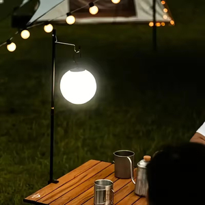 USB Rechargeable ABS <b>Battery</b> LED 3D Moon Modern Portable Camping <b>Lamp</b> Outdoor Warm White Dimmable Night Light Tent/Garden/Hiking - Product Image 4