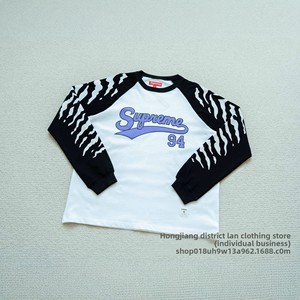 Esclusiva Transfrontaliera: T-shirt a Maniche Lunghe da Uomo con Motivo a Strisce di Tigre, Girocollo Raglan, Vestibilità Ampia e Traspirante - Product Image 2