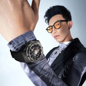 Montre pour homme BG6003, montre mécanique squelette de luxe de haute qualité, boîtier transparent en saphir, mouvement automatique 45 mm - Product Image 3