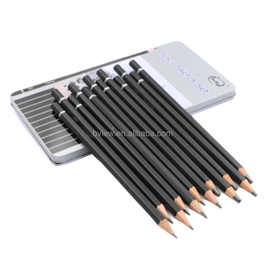 10B, 8B, <span class=keywords><strong>6B</strong></span>, 5B, 4B, 3B, 2B, B, HB, 2H, 4H, 6H 12 pezzi matite da disegno matite di grafite Set di matite per schizzi d'arte per adulti - Product Image 2