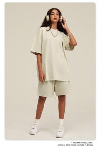 Custom Logo Over Size Effen <span class=keywords><strong>T</strong></span>-Shirts Heren High-End 100% Katoenen Effen <span class=keywords><strong>T</strong></span>-Shirt 305gsm Unsex Oversized Tshirt Vrouwen <span class=keywords><strong>T</strong></span>-Shirts - Product Image 5
