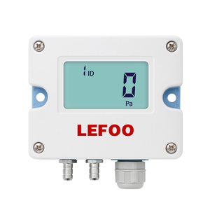 NOUVEAU Capteur de pression LEFOO LFM52 pour utilisation en conduite de ventilation et de canalisation d'air propre, IP65, matériau ABS, affichage numérique - Product Image 1