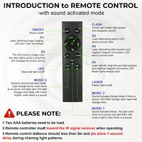 Nouveau 4 en 1 RGBW Disco Laser Lights DMX512 Lampe stroboscopique de scène LED activée par le son pour les fêtes Équipement DJ professionnel
