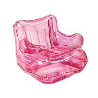 Chaise gonflable en PVC moderne sur mesure en gros, OEM/ODM, couleur et logo personnalisés, certifiée EN71 CE ASTM, taille personnalisée, utilisation intérieure/extérieure