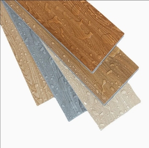 Revêtement de sol vinyle SPC gris clair moderne 5 mm, système de clic, étanche, à emboîtement, carreaux rigides pour intérieur, villa, motif graphique - Product Image 4