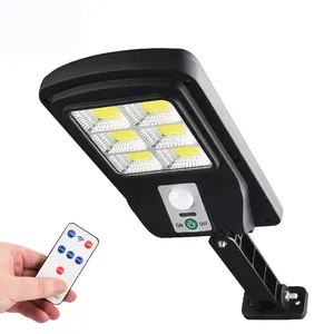 Farola de carretera todo en uno impermeable con Sensor de movimiento, lámpara LED COB de pared para jardín al aire libre, luces de calle solares