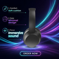 Headphone Olahraga Nirkabel BT 2.4G Dual-mode Berkualitas Tinggi yang Laris Manis, Peredam Kebisingan Aktif, Latensi Rendah, Kulit, PS4
