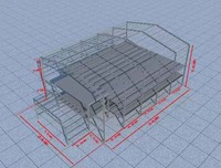 Estructura de Acero, Cobertizo Metálico, Edificio de Acero, Almacén de Estructura de Acero Prefabricado