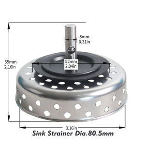 WaiiHO 004 Tapón para Fregadero Doble de Cocina, Paquete de 2, Acero Inoxidable 304 - Product Image 2
