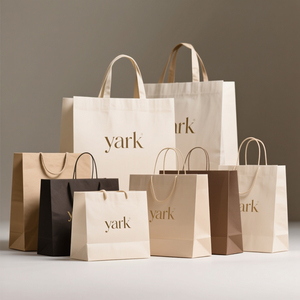 Factory Custom Recycled Clothing Shoe Food Fast Food Printed Shopping Gift Kraft <b>Paper</b> Bag - Product Image 3