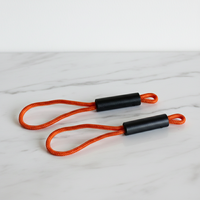 Tirette de fermeture éclair en PVC double tête, colorée, de bonne qualité, pour bagages et décoration de vêtements, personnalisable et en gros