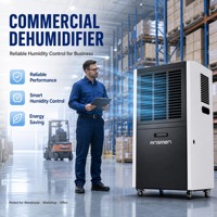 Harga Grosir Dehumidifier Industri 90 L/Hari dengan Kompresor Hitachi 1450W Dehumidifier Komersial untuk Gudang Pabrik
