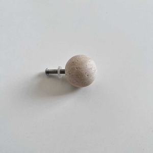 SAIDKOCC Luxury Marble Stone Sphere D4cm/6cm Calacatta Viola Door &amp; Drawer Furniture Handle Vintage <strong>Knob</strong> for Home Decor - Product Image 3
