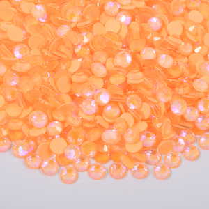 Vente chaude brumeux corail strass Flatback verre pierres Non Hot Fix cristal dos plat strass pour bricolage - Product Image 5