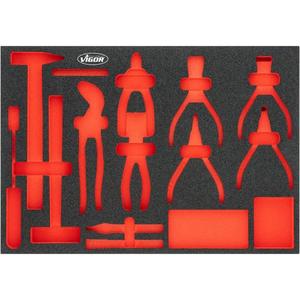 VIGOR - V5637N-L Insert mousse souple pour V5637N (vide)-EAN 4047728078047 ROLLING WORKSHOPS VIDE PLATEAUX - Product Image 1