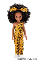 Vente en Gros Nouveauté 2025 Poupée Fille Jolie de 13 Pouces, Cheveux Frisés, Noire, en PVC Vinyle, Jouet Doux de Haute Qualité pour Cadeau d'Anniversaire d'Enfant