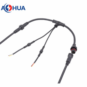 AOHUA мужской женский туннельный свет 2 3 4pin <span class=keywords><strong>T</strong></span> Тип сплиттер кабель формовочный водонепроницаемый разъем - Product Image 3