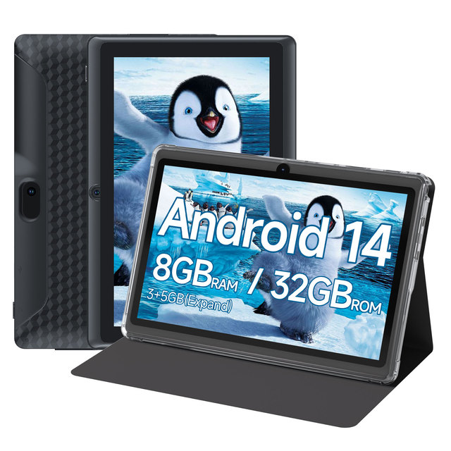 7-Inch Android 14.0 Tablet 2.0GHz Quad-Core Processor 8GB RAM + 32GB Storage 2MP Camera Wi-Fi Capacitive Professional Use Tablet