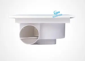 Ceiling Mounted Pipe-type Ventilation Fan With Front Air Grille Small Hot Air Exhaust Duct Fan