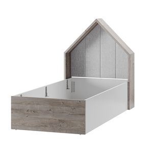 NOVA-cama de madera <span class=keywords><strong>con</strong></span> cámara de bambú para niños pequeños, diseño moderno, forma de casa, muebles de habitación para niños jóvenes, cama individual <span class=keywords><strong>con</strong></span> <span class=keywords><strong>escritorio</strong></span> - Product Image 2