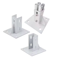 Base carrée en aluminium, support de fixation, pieds de fixation, support de fixation au sol, plaques de base pour profilés en aluminium 4040 4080 4545