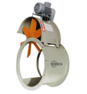 Ventilateurs Sodeca pour fours HPX, ventilateurs axiaux tubulaires avec moteurs externes - Product Image 1