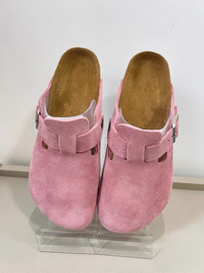 Birkenstocks <span class=keywords><strong>Tongs</strong></span> pour hommes et femmes Birkenstocks Semelle en liège Chaussons à trois boutonnage en cuir Birkenstocks Double boutonnage - Product Image 5