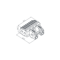 Kompakter 2-6 Mini Schnell-Universal-Kabelverteiler Klemmenblock SPL-62 3p Kompakter Verdrahtungsanschluss für LED-Lampen Stromversorgung Push-in