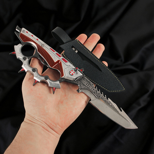 Nouveauté Ornements en métal 25cm Delta Force HawkOps Nouvelle saison Creed Jouet Modè<span class=keywords><strong>le</strong></span> de couteau en métal avec étui en cuir - Product Image 5