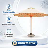Ensemble de parasols sur mesure avec accessoires supplémentaires, mât en fibre de verre et auvent personnalisé pour l'approvisionnement en gros des clients mondiaux