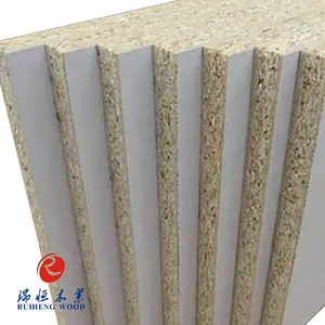 chipboard and melamine laminated chipboard from china factory ply wood sheet 18mm melamine coated plywood