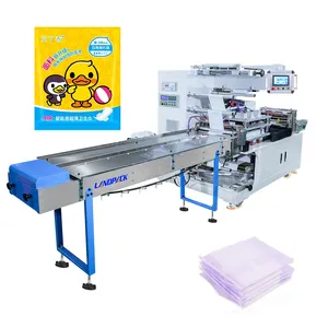 Automatic Mask Sanitary Napkin Towel Pad Sachet Packaging Machine Wrapping Flow Packing Machine