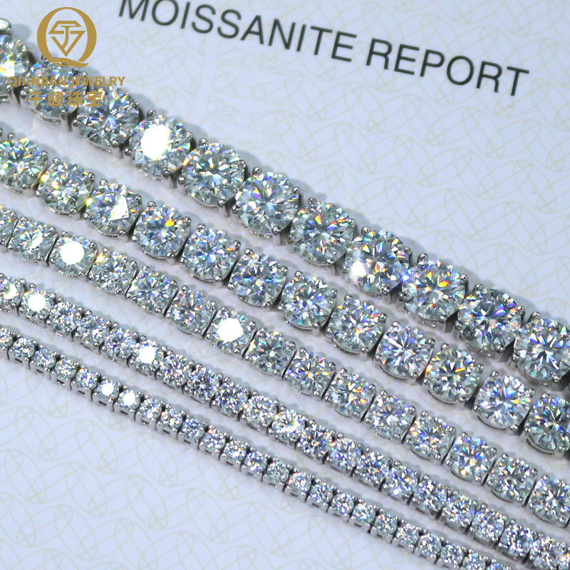 Fine Jewelry Iced Out Moissanite Tennis