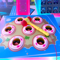 Jeu de frappe interactif pour 2 joueurs pour enfants, machine d'arcade à monnayeur Star Hit, jeu Whack Mole pour enfants en anglais