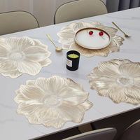 Vente directe d'usine, set de table en PVC de haute qualité, lavable, écologique, antidérapant, résistant à la chaleur, pour table à manger et fête