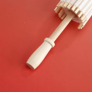 Sombrilla de Papel de Bambú Tallada a Mano, Parasol Blanco para Decoraciones de Boda, Arte Folclórico Vintage Reutilizable - Product Image 3
