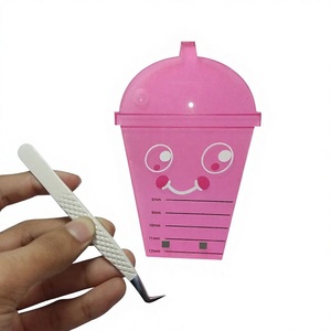 <b>Pink</b> Acrylic Eyelash Pallet Butterfly Shape Lash Extension <b>Tool</b> <b>Kit</b> Tweezer Cleaner Durable Beauty <b>Tool</b> Custom Logo - Product Image 1