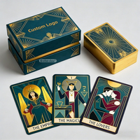 Cartes de tarot de haute qualité pour débutants, jeu de 78 cartes Oracle, cartes de tarot imprimées avec livre personnalisé
