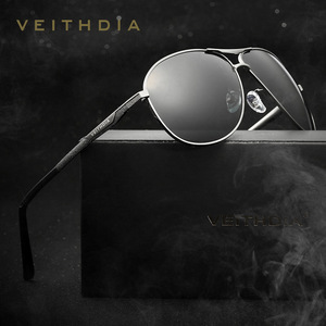 Veithdia Men's Polarized Sunglasses Metal <b>Frame</b> TAC Lens UV400 Driving Glasses - Product Image 2