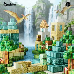 Bloques Magnéticos Onshine, 106 Piezas, Bloques de Construcción Magnéticos, Castillo Forestal, Jardín, Cubos Magnéticos STEM para Niños - Product Image 4