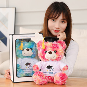 Плюшевый мишка на выпускной с логотипом школы на заказ от производителя, 2026 год, с наполнителем из ПП хлопка, подарок на выпускной, CPC CE OEM ODM - Product Image 5