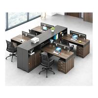 Conjunto de Sillas de Oficina Ecológicas y Duraderas para Empresas, Escritorios Modernos para 4/6 Personas, Fácil Montaje, Opciones Personalizables