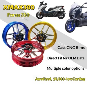 ชุดล้อหน้าและหลังอะลูมิเนียมอัลลอย CNC สำหรับ Yamaha XMAX300 และ <span class=keywords><strong>Forza</strong></span> 350 รุ่นอัพเกรด จากประเทศจีน - Product Image 3