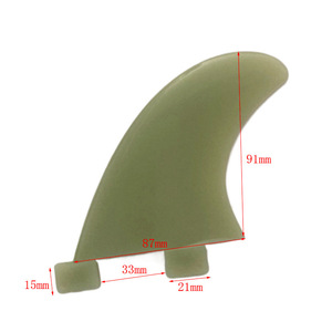 Aleta de Surf LCO-SPORT GL 91mm, Color Natural, Juego de Aletas de Surf de PVC - Product Image 1