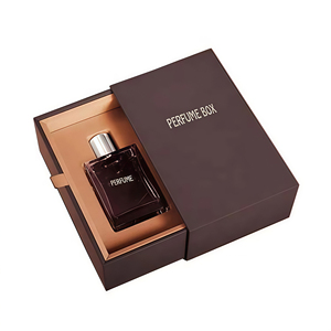 Trượt Mở Thiết Kế Biểu Tượng Tùy Chỉnh Cứng Nhắc Hộp Các Tông Sang Trọng Ngăn Kéo Hộp Quà Tặng Bao Bì Cho Nước Hoa Với Khe Cắm Lá Vàng Dập - Product Image 2