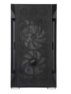 SilverStone FARA H1MB-G MATX <b>Gaming</b> Case Tempered Glass Side Panel High-Airflow Mesh RGB <b>Lighting</b> Adjustable PSU Dust Filters - Product Image 2