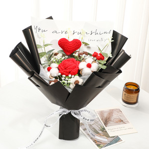 Flores de Ganchillo Hechas a Mano, Ramo de Rosas Artificiales para el Día de la Madre, Día de San Valentín - Product Image 4