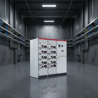 Armoire de Commutation Électrique Industrielle Extérieure/Intérieure Basse Tension OEM, Panneau GCS Rétractable Isolé à l'Air, 1 Panneau IP54 2500A